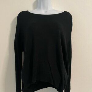 John + Jenn Lightweight black rayon Sweater Medium EUC